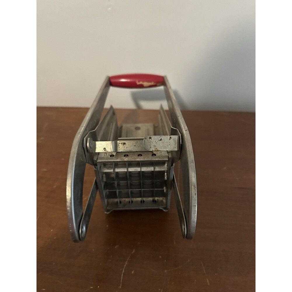 Vintage EKCO Tomado Holland French Fry Cutter-Heavily Block-Tin-Plastic Handle
